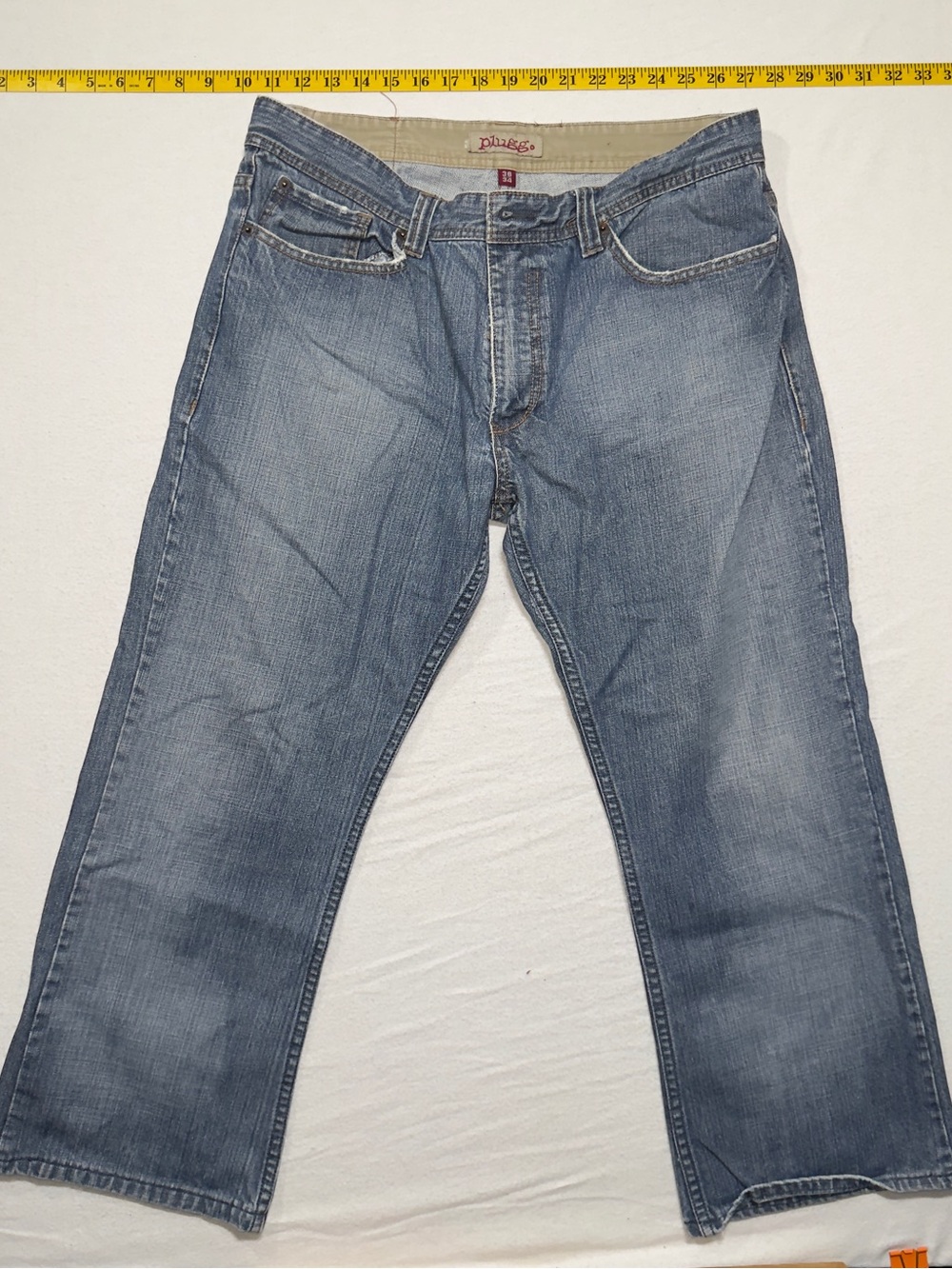 Y2K Plugg Men’s Light Blue Relaxed Denim Jeans